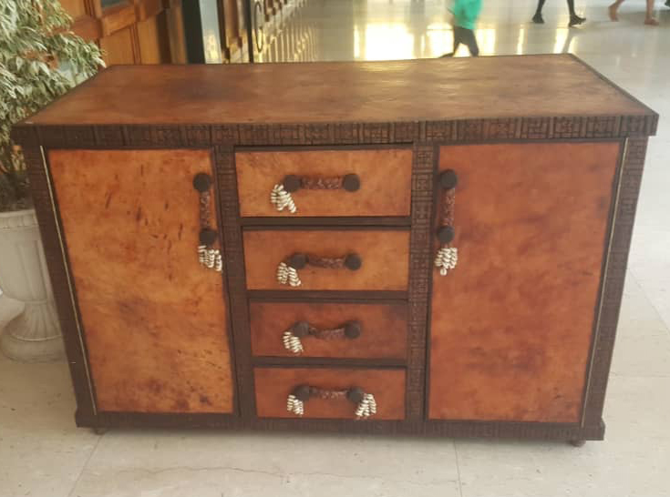 Custom Dresser Design African Carved Chairs